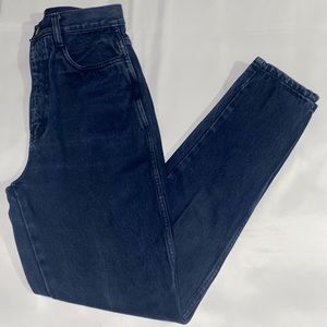 Vintage Rio By Stephen Mardon High Rise Dark Blue Wash Denim Tapered Leg Jeans